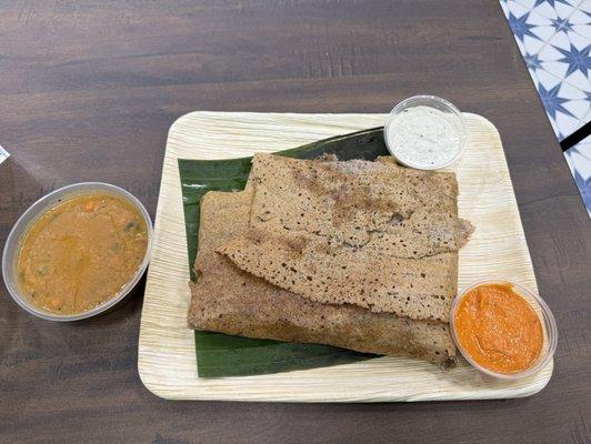 Ragi masala dosa