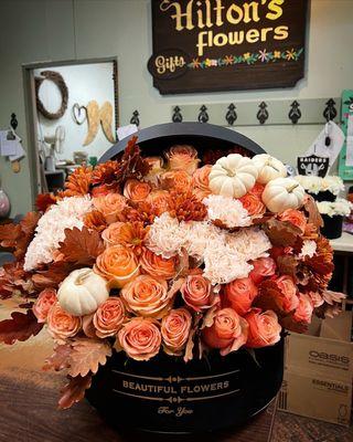 Fall flower box