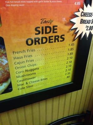 Side orders