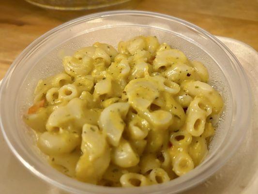 Mac and Cheese. The single serving is enough to bring comfort to your soul.