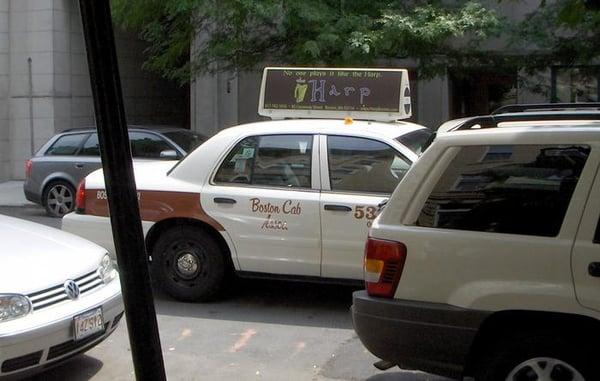 Recognize these?  Boston Cab's all over the city.