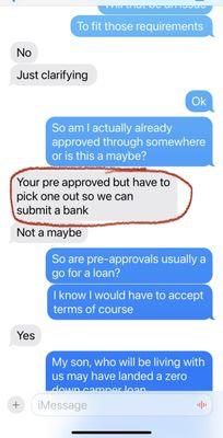 "You are pre approved"