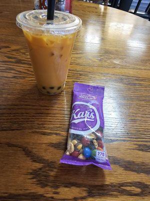 Snack and Thai tea