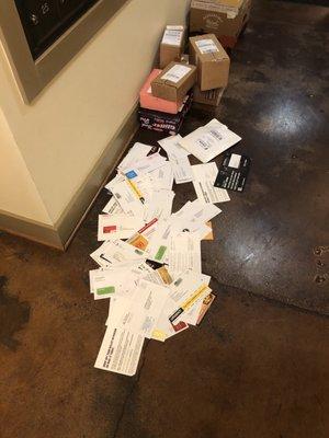 Dumped homeowners mail