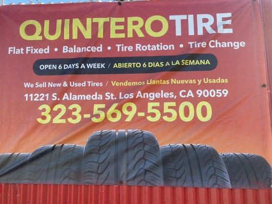 Tire service open 6days a week