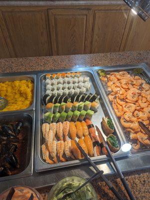 Sushi and shrimp