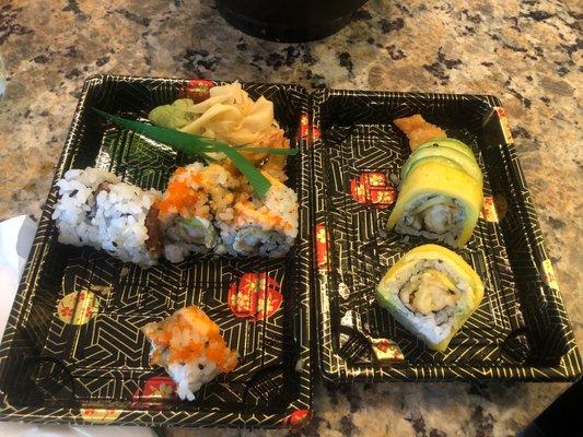 Mexican Roll Mango Tango Spicy Crunchy Roll tuna