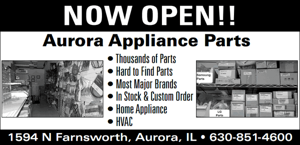 Aurora Appliance Parts