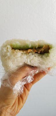 $2.00 mungbean and pepper sticky rice. Filling up tummy