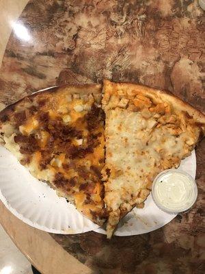 Buffalo Slice & Bacon Chicken Ranch Slice