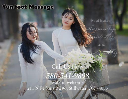 Welcome to Yun Foot Massage in Stillwater, your sanctuary for relaxation in the heart of the city!