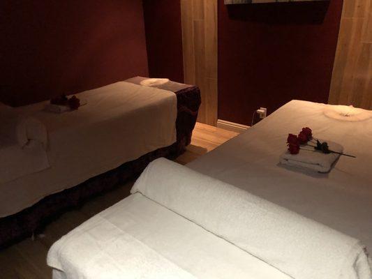 Couples massage room