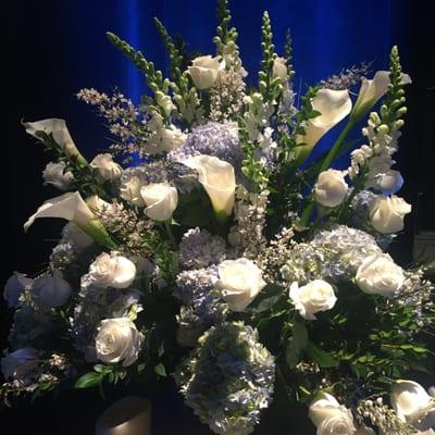 Absolutely gorgeous flower arrangement for the Theresa Caputo Live Experience show at PPAC.