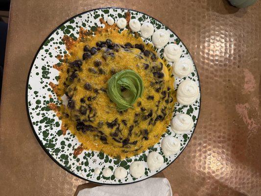 Mashed Potato Black Bean, other ingredients lunch special.