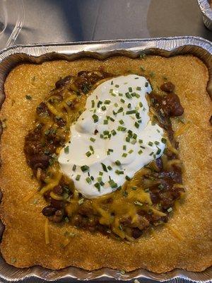 Chili Cornbread Bowl - fabulous!