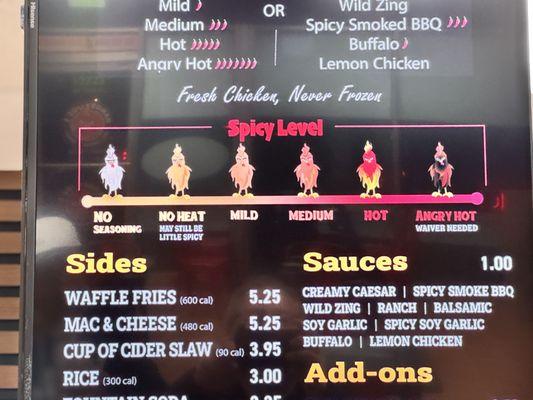 I love Spicy - How chicken are you? I had to try the Angry Hot...