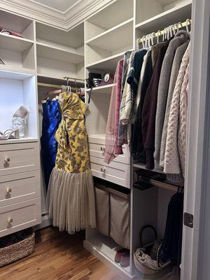 Closet after renovation