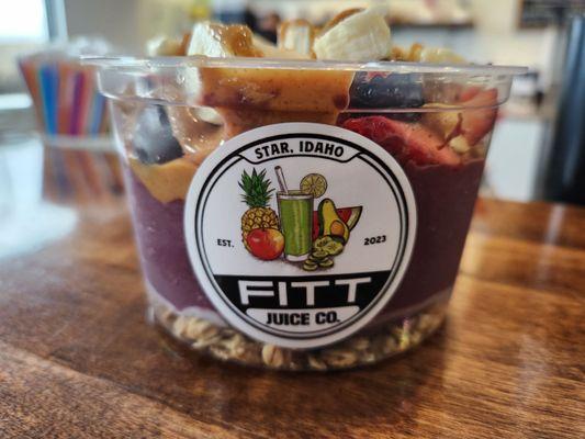 Classic Acai bowl....add peanut butter!