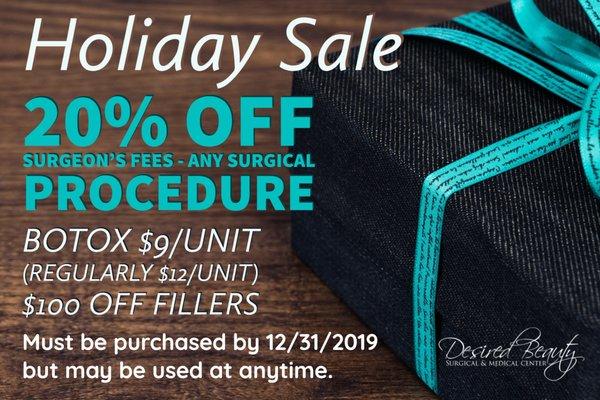 Desired Beauty Holiday Sale 2019