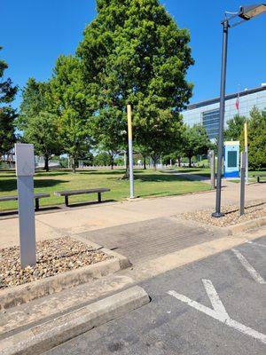 The view of the front entrance from the accessible parking, so screw you if you need accessible parking, I guess.