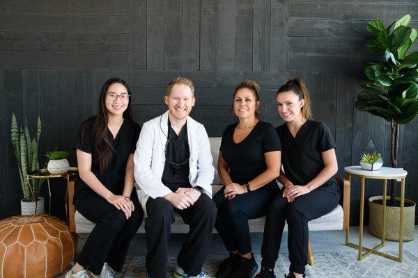 Dr Spencer Moon and staff at Crescent Family Dental