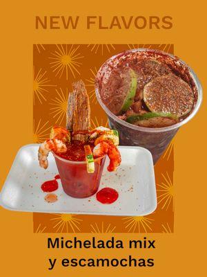 Michelada mix and mineral water soda with chamoy combo for $20