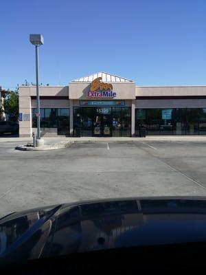 One of my favorites now. They have soapy water to wash your windows and nice squeegees. Tasty coffee and pleasant personnel.