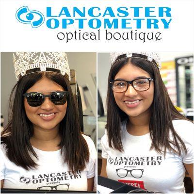 Kenneth Cole glasses by lancasteroptometry & marcolin_eyewear      Model & AV Queen: Jackie Villarreal