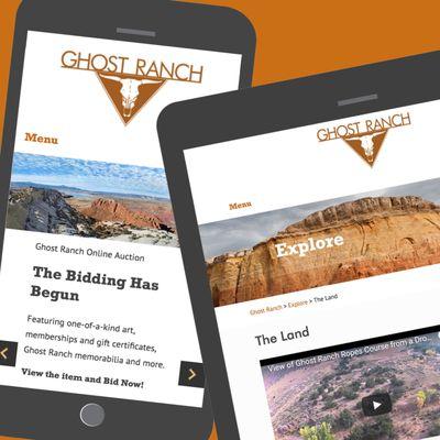 We do the SEO and Digital Marketing for Ghost Ranch as well as design and maintain their website.