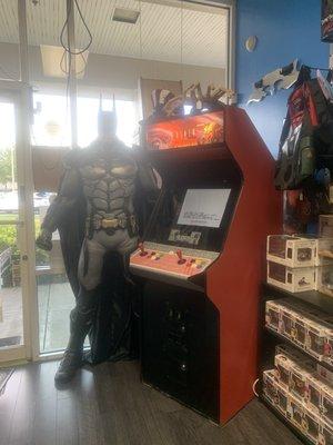 Giant Batman endgame by the front door