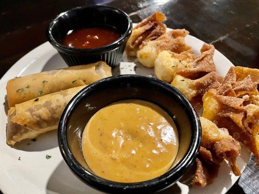 Jambalaya Eggrolls with Crawfish Wantons