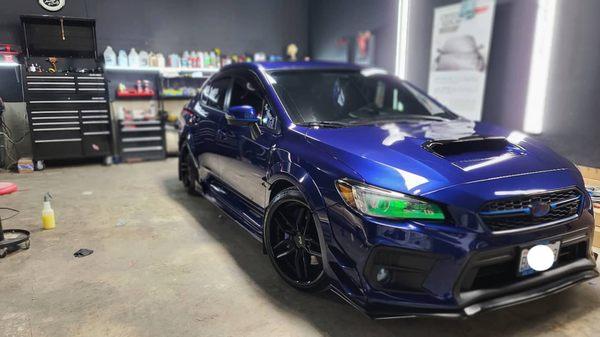 WRX STI Sitting pretty in the shop