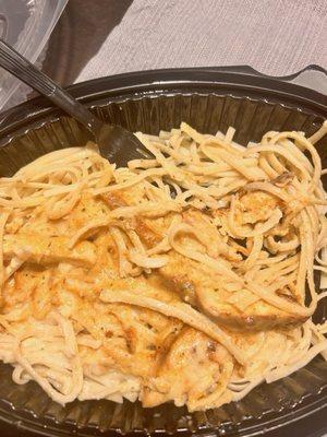 Cajun Chicken Linguini Alfredo