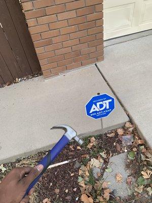 CONGRATULATIONS DOMINIC ON PARTNERING WITH ADT !!!! NOW HIS HOME IS PROTECTED!!