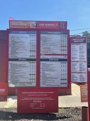 Drive Thru Menu