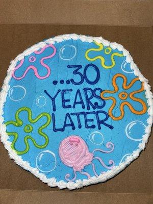 Amazing!! Sponge Bob Themed cookie cake!!