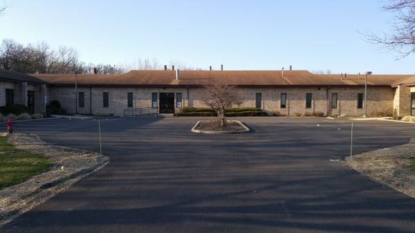 The front of our building! Parking in the front,  additional parking in back,and wheelchair accessible.