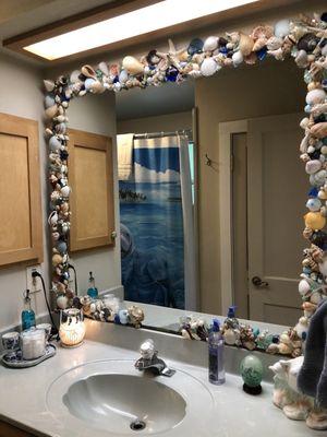 Mirror in bathroom