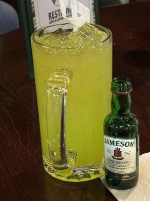 Irish iced tea. Omit Midori and swap out sprite for ginger ale