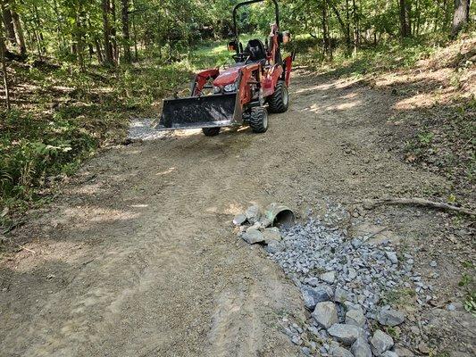 New culvert installation