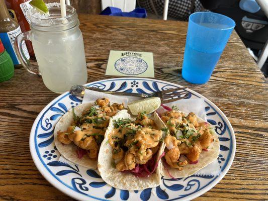 Chipotle shrimp tacos