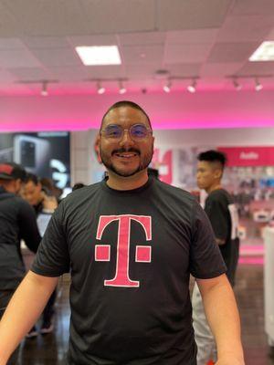 I came to T-Mobile this young man help me out , he is very nice and very helpfull , T-Mobile lucky to have him he has good customer service