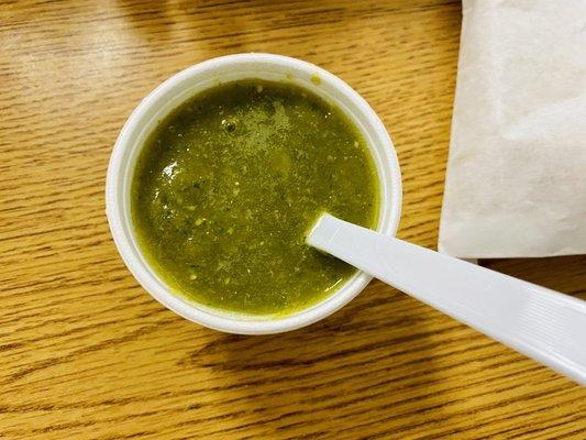 Green hot sauce