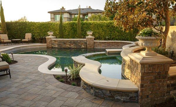 Paverstone pool deck