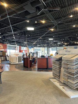 Our beautiful showroom is a must see! We have the largest flooring showroom in NW Ohio!