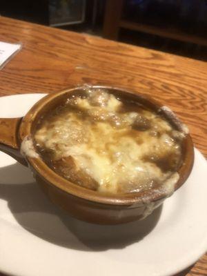 There onion soup not to bad