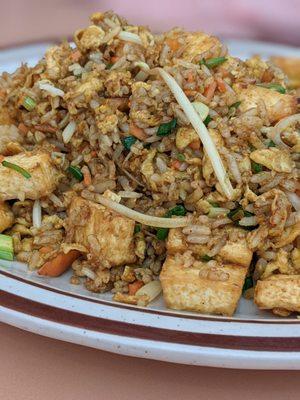 Curry fried rice with tofu