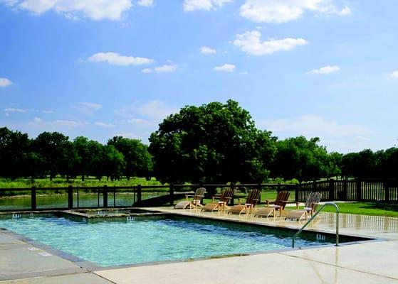 Secluded pool at Spa Django, Hyatt Regency Lost Pines Resort & Spa