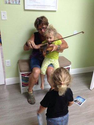 Inspiring the next generation about playing the fiddle!