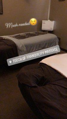 Couples massage room